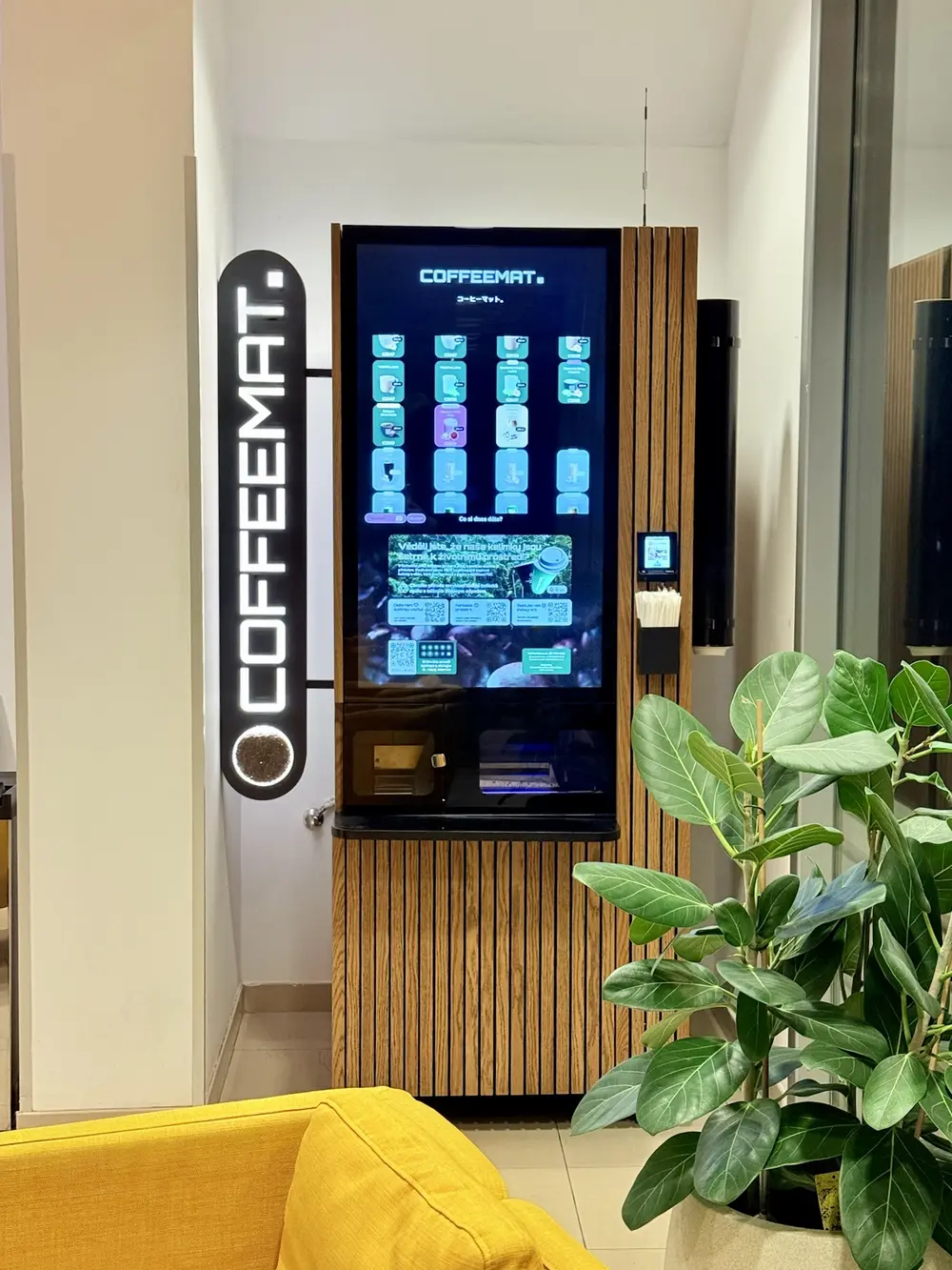 Kiosek v obchodním prostředí